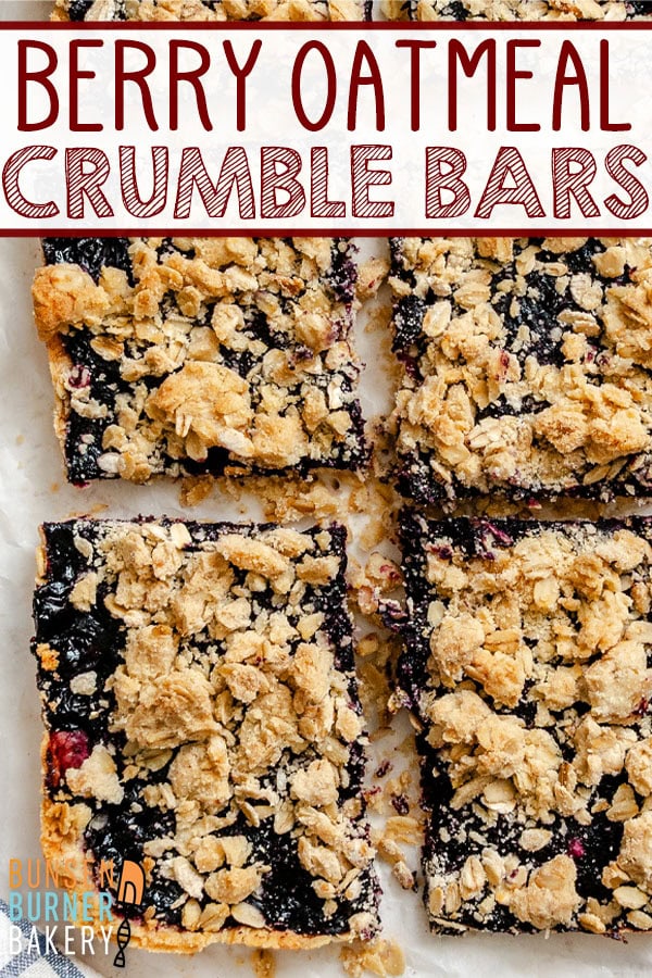 These super easy Berry Crumble Bars are soft in the center, crisp on top, and packed with jammy berries that taste like peak summer in every bite.