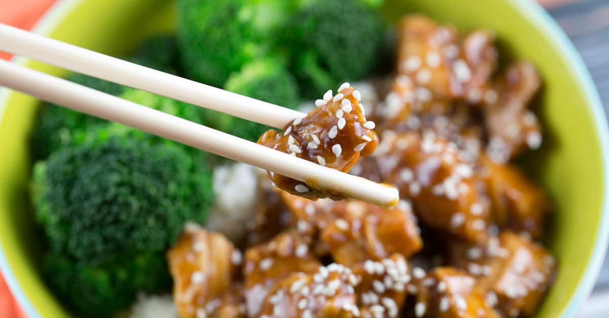 Slow Cooker Honey Sesame Chicken | Bunsen Burner Bakery