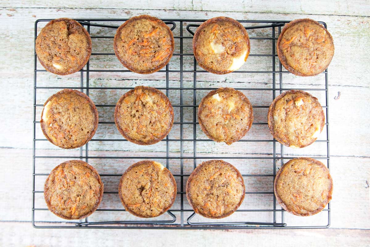 Inside-Out Carrot Cake Cupcakes: Take your carrot cake on the go with these inside-out carrot cake cupcakes — the frosting is on the inside. Surprise! {Bunsen Burner Bakery}