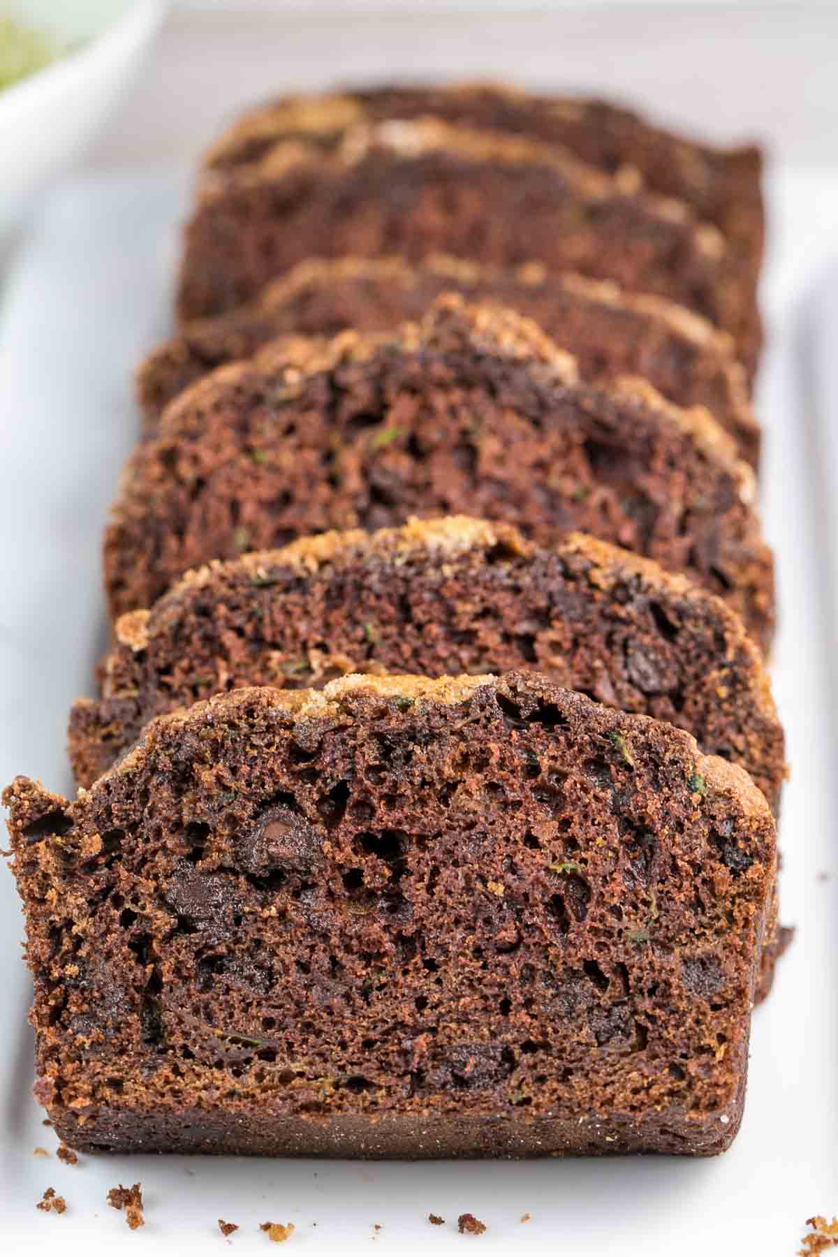 Chocolate Zucchini Bread: rich, decadent, double chocolate zucchini bread. Extra moist and the most delicious way to eat more zucchini! {Bunsen Burner Bakery} #bread #quickbread #zucchinibread #chocolate #breakfast