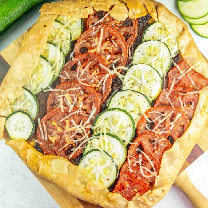 Tomato and Zucchini Galette