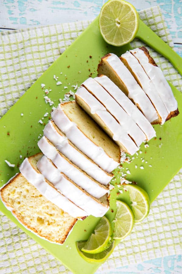 Buttermilk Lime Quick Bread: Citrusy and tangy buttermilk lime quick bread covered with a sweet-tart lime sugar glaze. Pretend it's summer year round with this simple buttermilk bread. {Bunsen Burner Bakery}