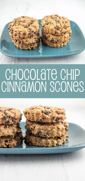 Chocolate Chip Cinnamon Scones: soft and light inside, perfectly crunchy outside. {Bunsen Burner Bakery}