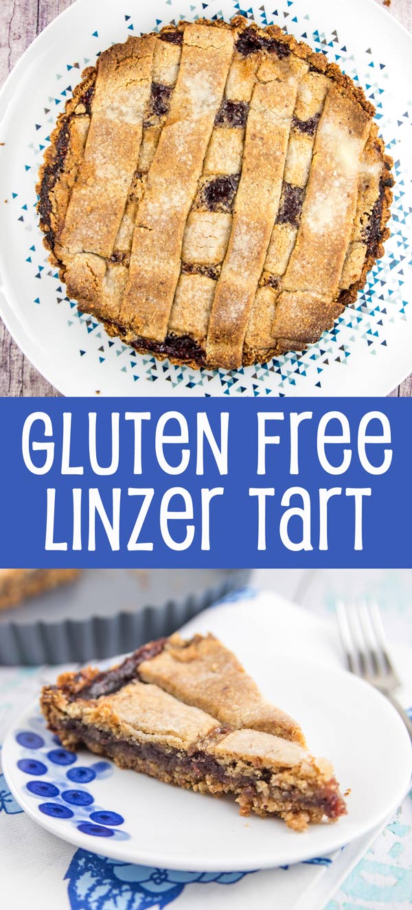 Gluten Free Linzer Tart: hazelnut, almond, and walnut crust with a layer of raspberry jam. {Bunsen Burner Bakery}