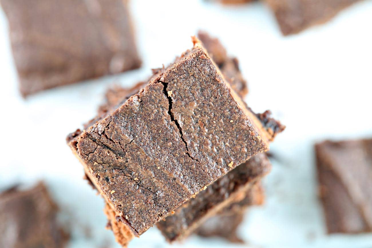 Tim Tam Brownies: extra chocolatey brownies with an unexpected crunch, mixed by hand in one bowl. {Bunsen Burner Bakery}