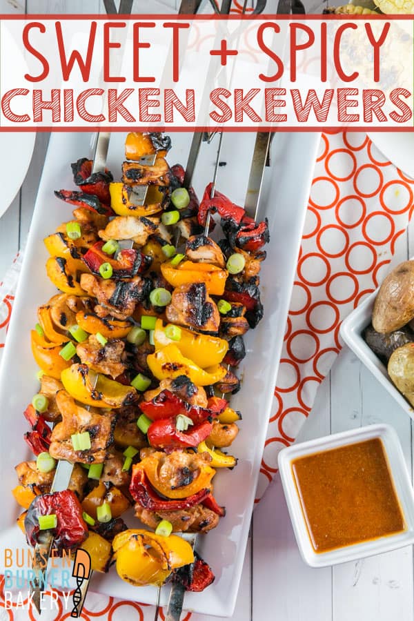 Skewered lime spiced chicken