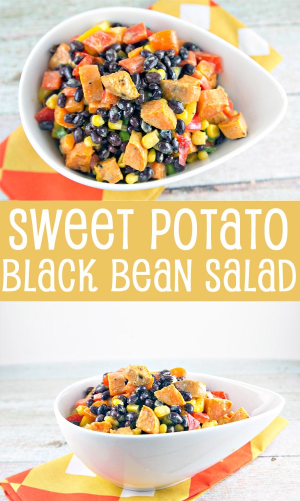 Sweet Potato Black Bean Salad: the best salad of summer. Buttery sweet potatoes, crunchy peppers, tangy mustard-lime dressing. {Bunsen Burner Bakery}