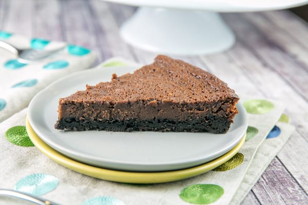 Chocolate Buttermilk Pie: sweet, custardy, and insanely chocolatey. This pie is worthy of a special event, but easy enough for a Tuesday. #bunsenburnerbakery #pie #chocolatepie #buttermilkpie #oreocrust