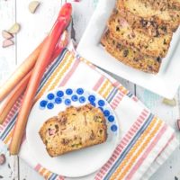 Cinnamon Streusel Rhubarb Bread