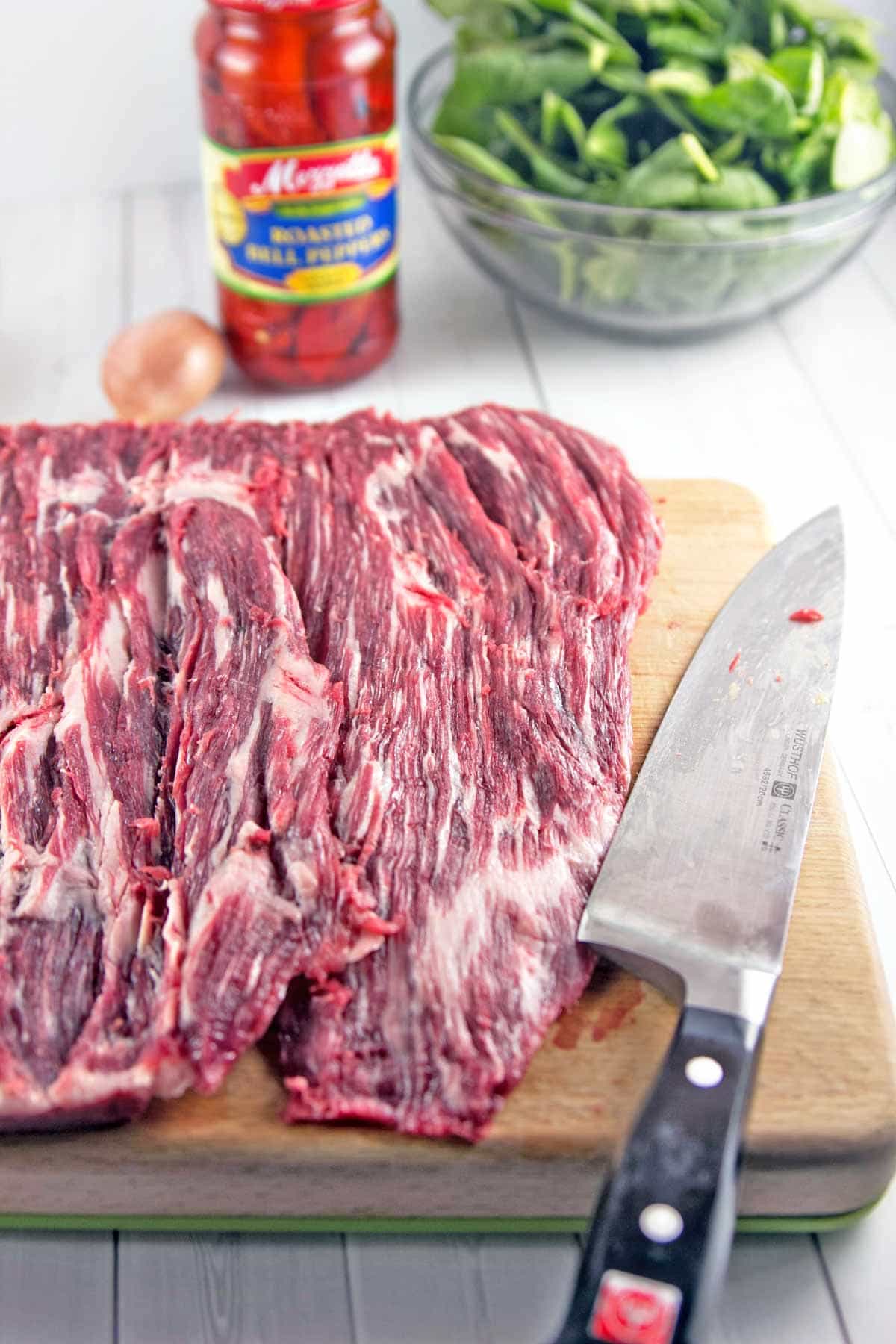 How to Cut a Flank Steak – The Bearded Butchers