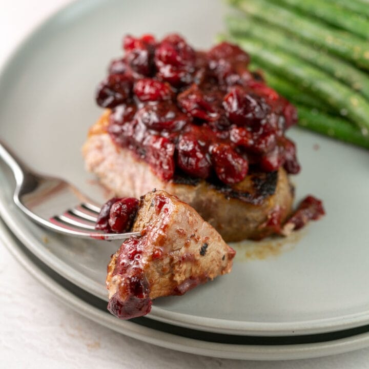 Cranberry Maple Pork Chops