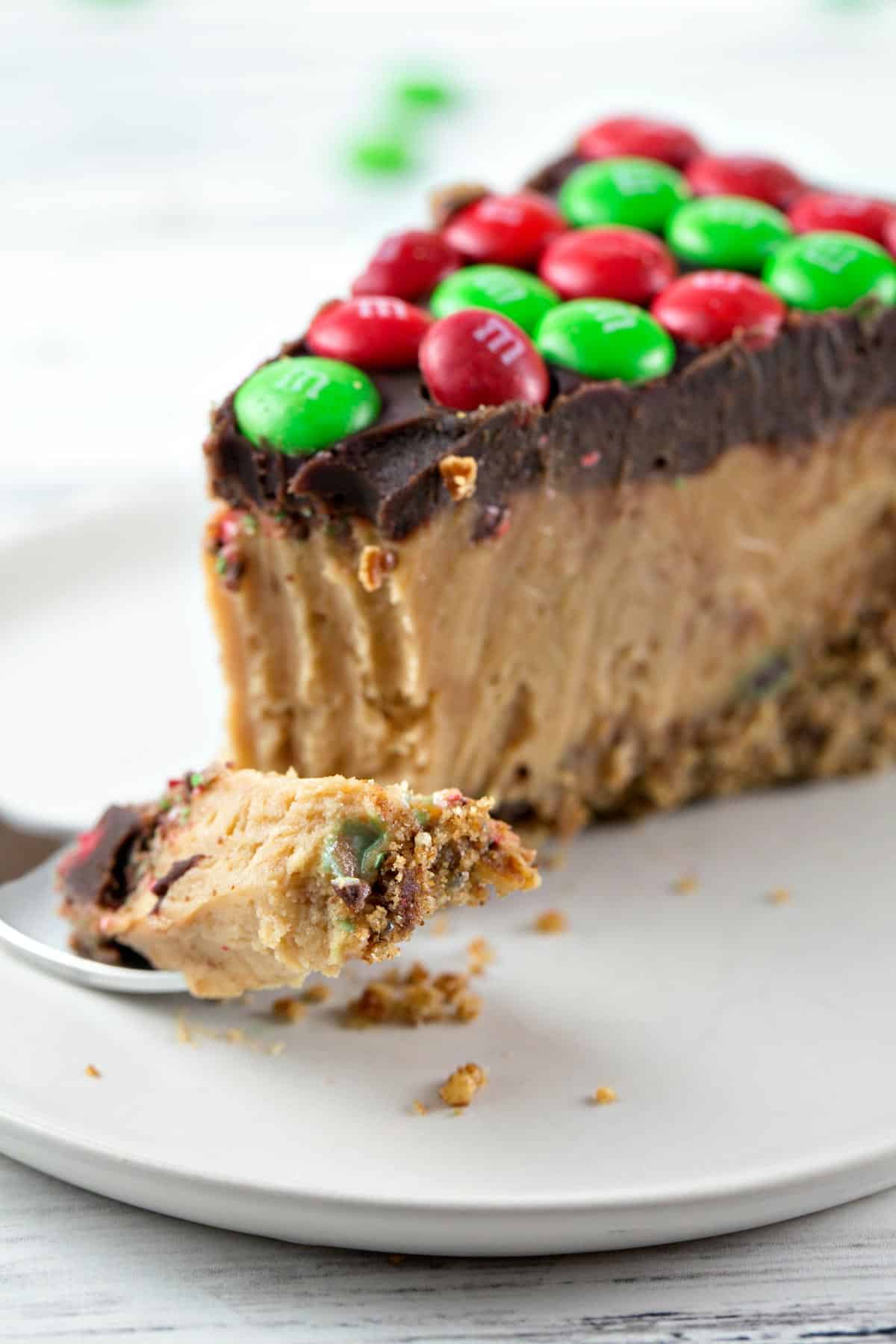 No Bake M&M Peanut Butter Pretzel Pie Bunsen Burner Bakery