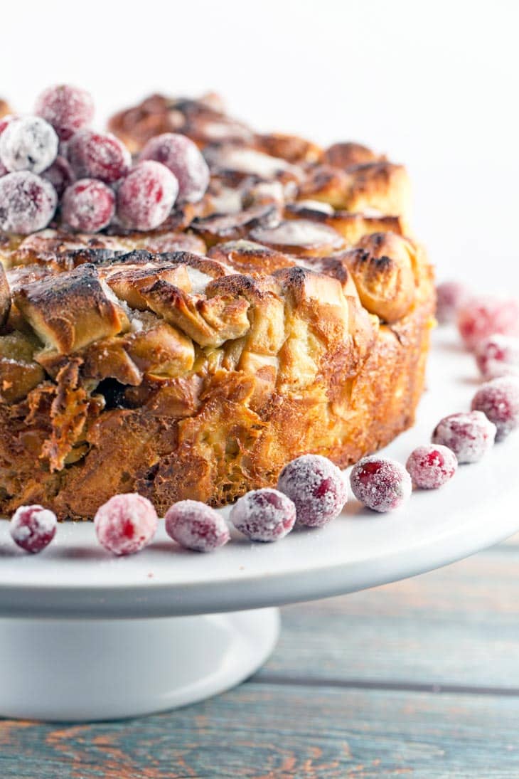 Soft Pretzel French Toast Casserole: sweet and salty, crunchy and soft, with a melted sugar crust. Perfect make-ahead breakfast for company! {Bunsen Burner Bakery}