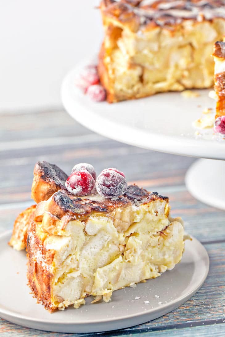 Soft Pretzel French Toast Casserole: sweet and salty, crunchy and soft, with a melted sugar crust. Perfect make-ahead breakfast for company! {Bunsen Burner Bakery}