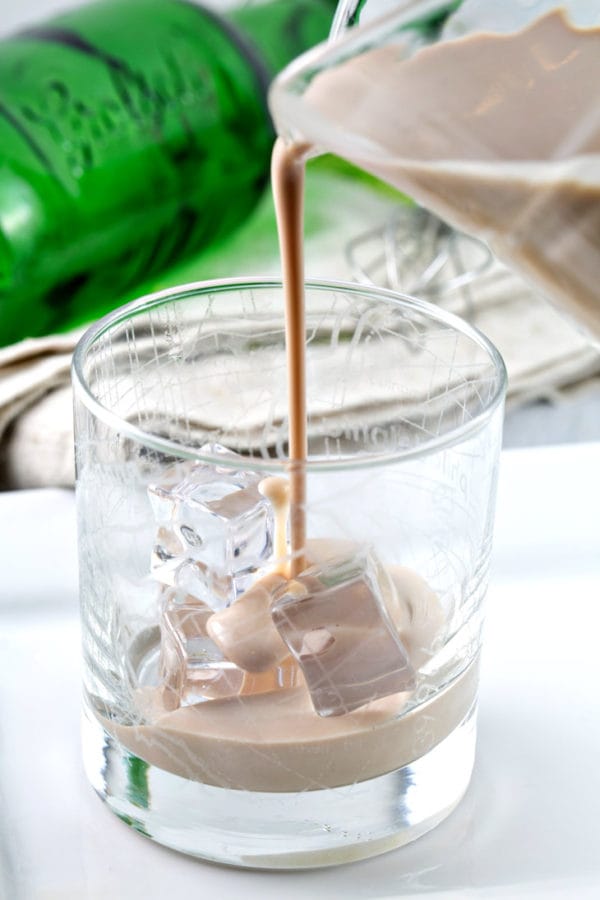 Homemade Irish Cream: quick to make and tastes like the real thing! Customize flavors for sipping, adding to drinks, or boozy desserts. {Bunsen Burner Bakery}