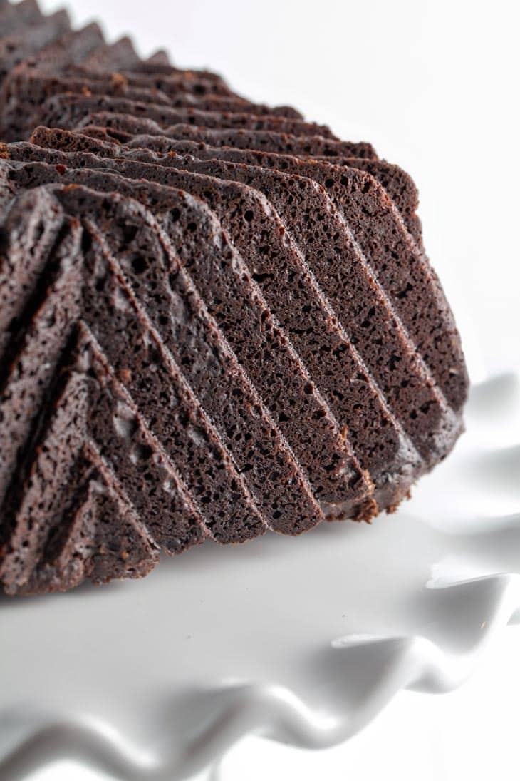 Gluten Free Chocolate Bundt Cake: The ultimate Passover-friendly, gluten free chocolate bundt cake. With a rich, deep chocolate flavor, this cake is for true chocolate aficionados! Perfect for Pesach, Easter, brunch, dessert, or any time!
