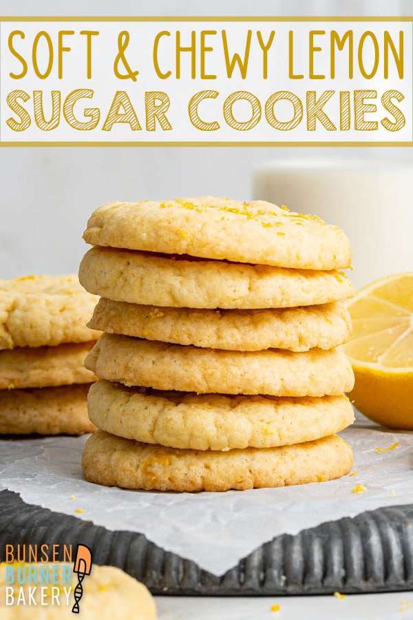 Lemon Sugar Cookies: perfectly soft and chewy, these cookies are made with 100% real lemon - no lemon cake mix or pudding. All the lemon flavor you love, totally homemade.