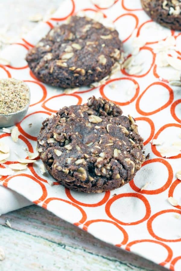 Allergy Friendly Lactation Cookies: These galactagogue-packed chocolate oatmeal lactation cookies for breastfeeding mamas are vegan and gluten free, made without dairy, soy, nuts, or eggs. {Bunsen Burner Bakery}