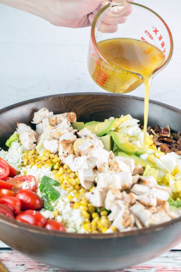 Grilled Chicken Cobb Salad: the perfect 20 minute meal to please the whole family! Easy, quick, and fully customizable, it should be a regular staple in your summer dinner rotation. {Bunsen Burner Bakery}