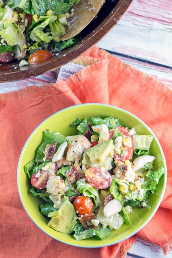 Grilled Chicken Cobb Salad: the perfect 20 minute meal to please the whole family! Easy, quick, and fully customizable, it should be a regular staple in your summer dinner rotation. {Bunsen Burner Bakery}