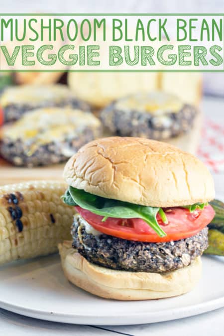 Mushroom Black Bean Burgers: Looking for the perfect veggie burger? Look no further than these gluten free mushroom black bean burgers. Sturdy enough to grill, but just as delicious cooked in a skillet. {Bunsen Burner Bakery} #burgers #veggieburgers #glutenfree #grilling