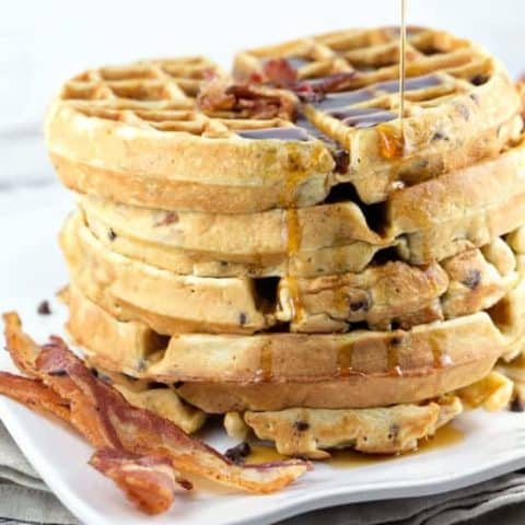 Bacon Chocolate Chip Waffles