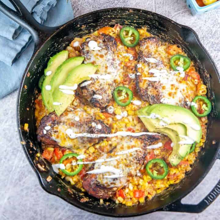 Cheesy Jalapeño Chicken Skillet