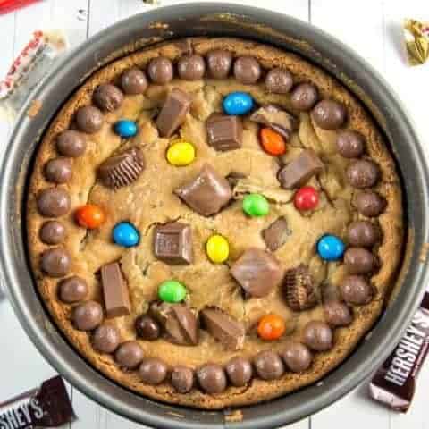 Leftover Candy Cookie Cake