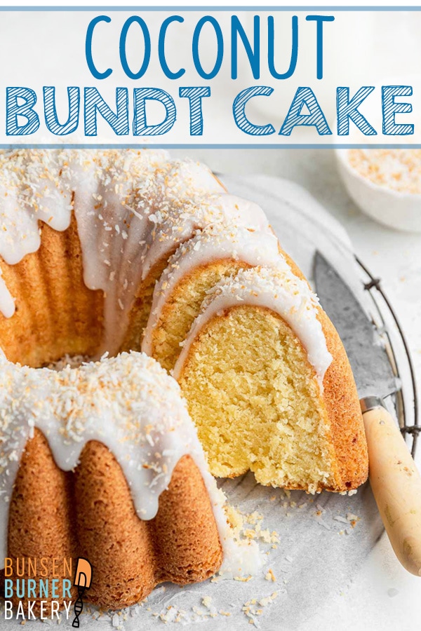 Coconut Bundt Cake: an exceptionally moist triple-coconut cake (coconut milk, coconut extract, and shredded coconut) topped with a coconut glaze and toasted coconut. Easy recipe, outrageously delicious!