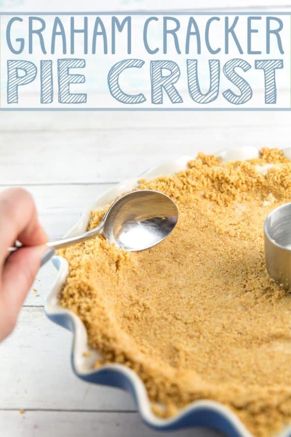 Perfect Graham Cracker Pie Crust: learn how to make the perfect graham cracker crust from scratch with these simple tips to prevent it from crumbling!