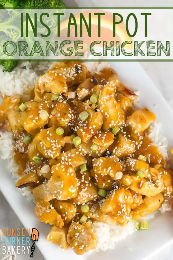 Instant Pot Orange Chicken: Make your own Chinese at home with this easy, quick, and healthier Instant Pot orange chicken recipe using a marmalade based sauce.