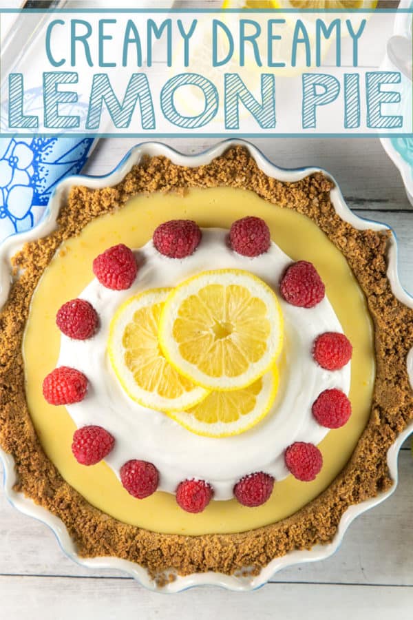 Lemon Pie: Silky smooth and sweet-tart, this easy make ahead lemon pie recipe is the perfect dessert! Only 3 ingredients required for the condensed milk based filling, pored into a graham cracker crust.