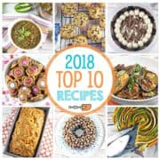 collage showcase the top recipes on Bunsen Burner Bakery in 2018