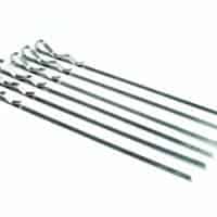 Stainless Steel Grilling Kabob Skewers (Set of 6)