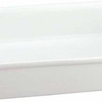 HIC Rectangular Baking Dish, Fine White Porcelain, 13 x 9