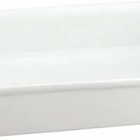 HIC Rectangular Baking Dish, Fine White Porcelain, 13 x 9