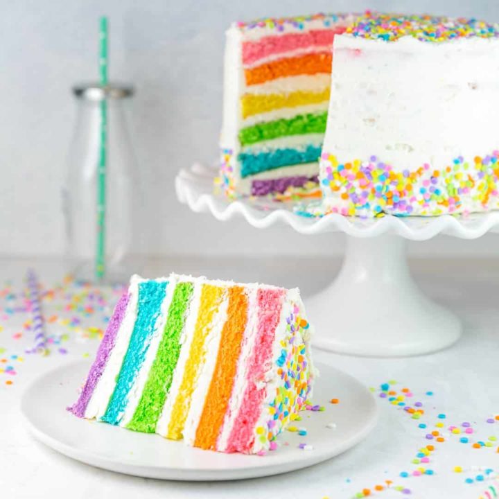 Chocolate Rainbow Layer Cake