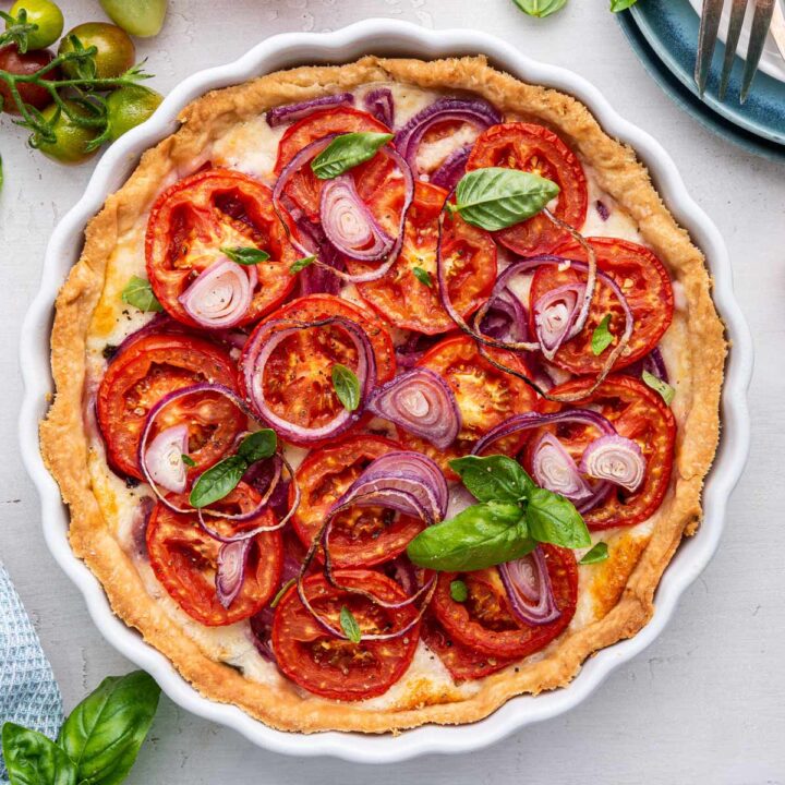 Healthier Tomato Pie