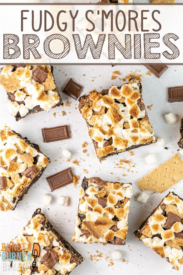 S'mores Brownies: Make brownies even better with a graham cracker crust and melted marshmallows on top! These easy, decadent, fudgy brownies are delicious year round!