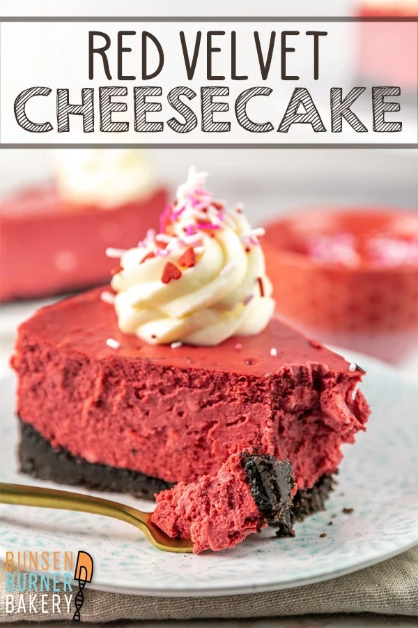 Red Velvet Cheesecake: This easy cheesecake recipe brings all the flavor of a classic red velvet cake in a dreamy, creamy cheesecake! Don't forget the cream cheese frosting swirls on top or the chocolate Oreo crust! Perfect for Valentine's Day or any day worthy of a celebration.