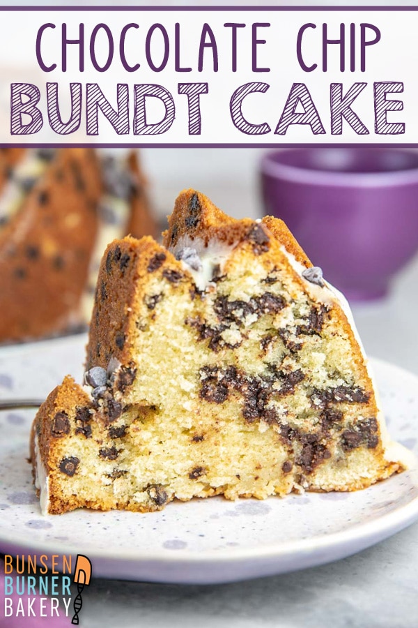 This easy homemade Chocolate Chip Bundt Cake is a family favorite, filled with mini chocolate chips and an irresistible white chocolate glaze on top! Make this for your next special occasion, or just whenever you are craving a sweet treat!