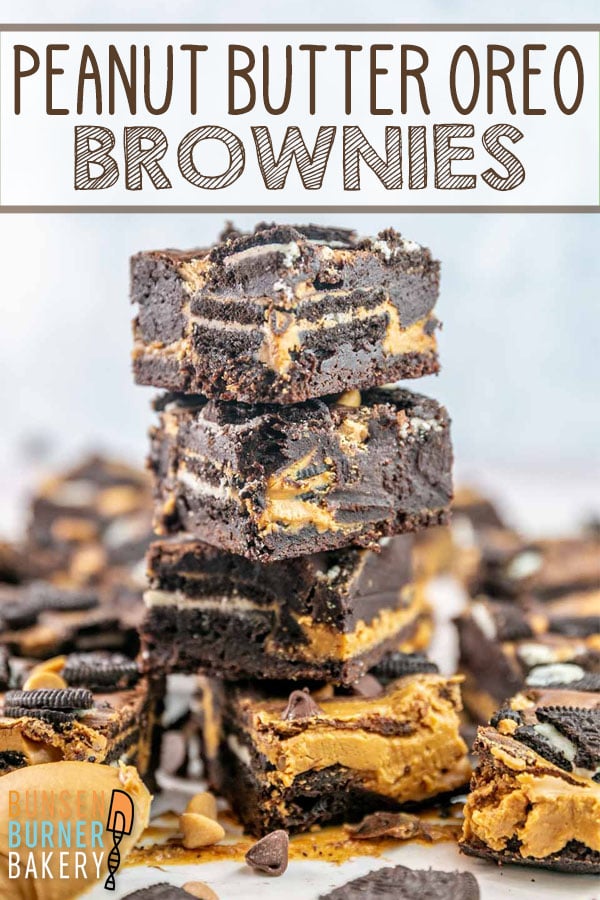 Take your brownie game up a notch with these Peanut Butter Oreo Brownies! Oreos and creamy peanut butter are layered on top of a fudgy brownie layer for the ultimate indulgent brownie.