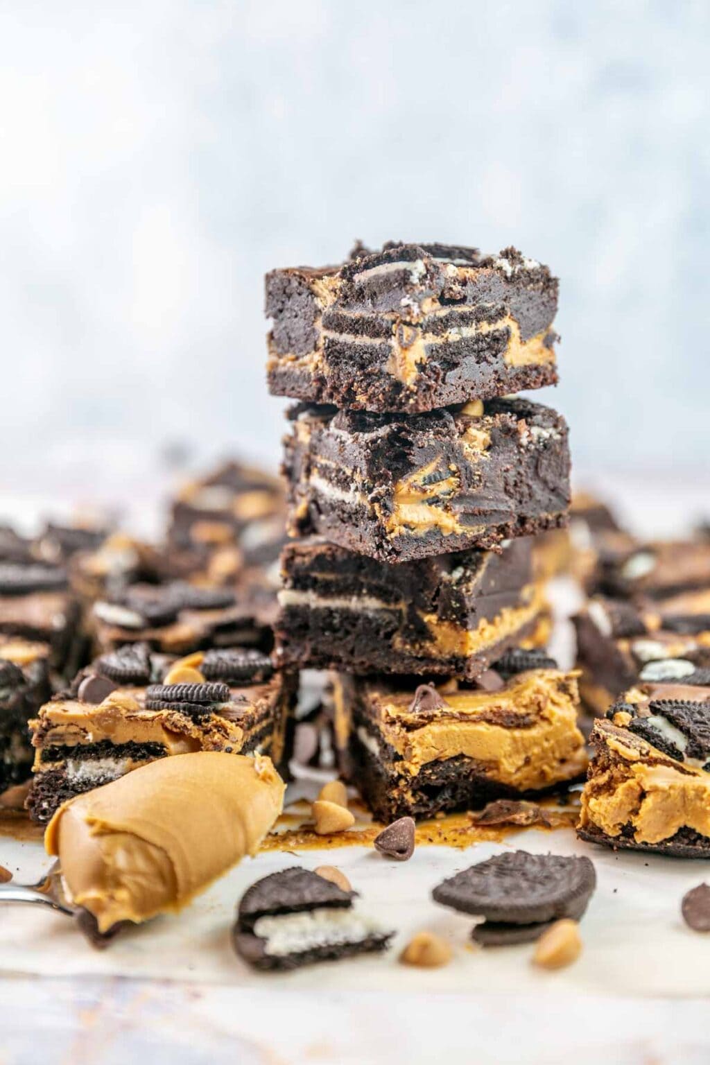 Peanut Butter Oreo Brownies Bunsen Burner Bakery