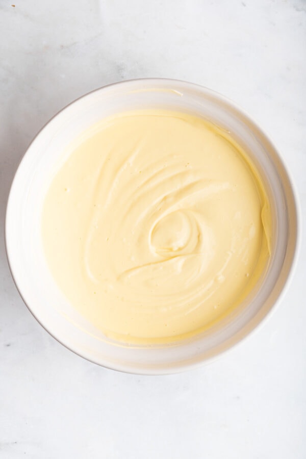 silky smooth cheesecake batter.