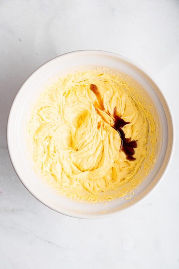 beating butter, sugar, and eggs for cake batter.