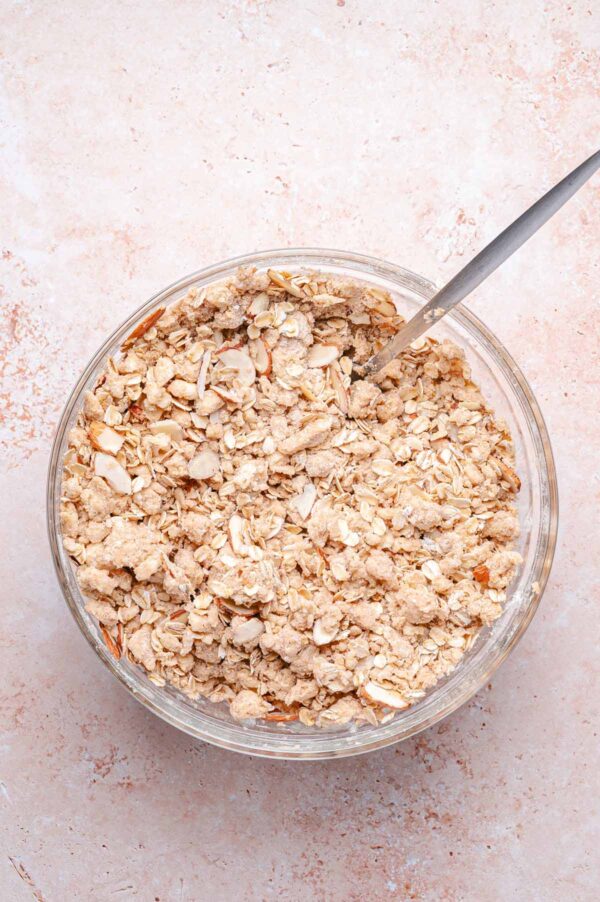 oatmeal topping for a fruit crisp.