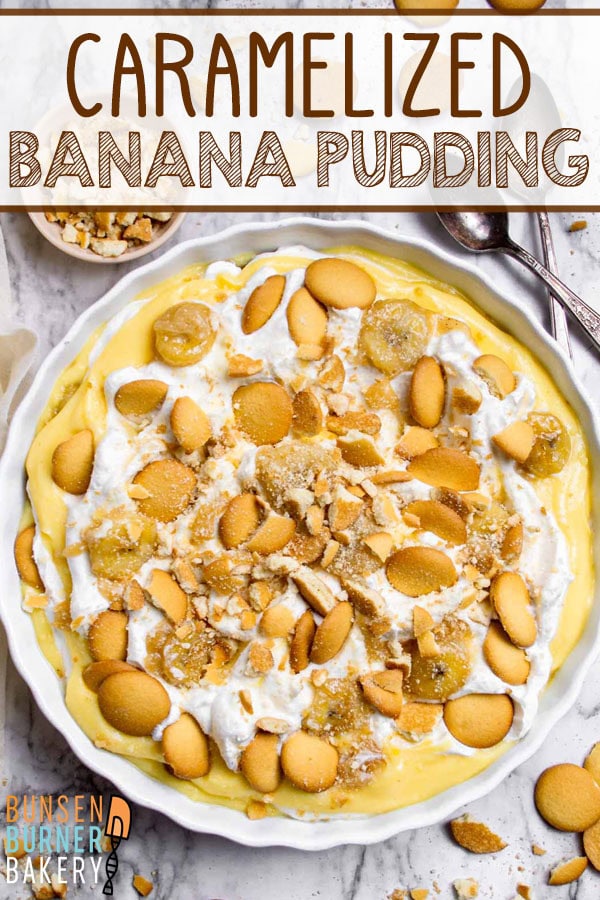 The secret to the best banana pudding? Caramelizing the bananas first for deep, rich flavor that pairs perfectly with creamy pudding and fluffy whipped cream.