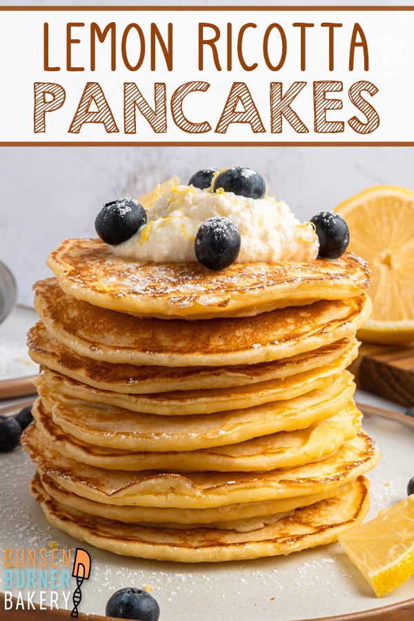 A fresh twist on traditional pancakes! These Lemon Ricotta Pancakes are full of bright citrus flavor and cook up extra soft thanks to creamy ricotta cheese.