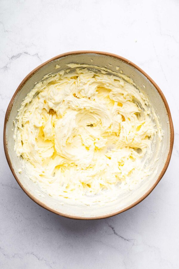 creamed butter and cream cheese to make cream cheese frosting.