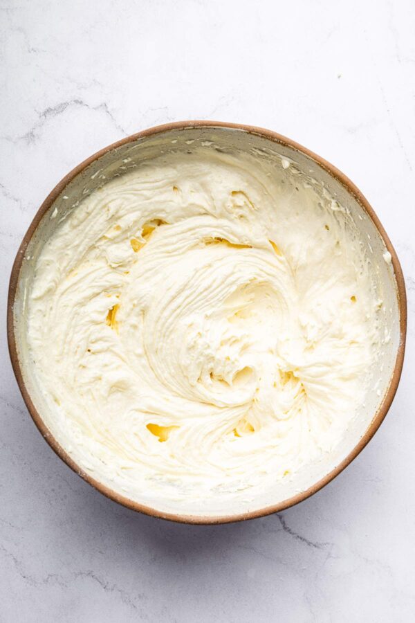 light and fluffy whipped cream cheese frosting.